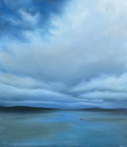 Serenity under Clouds thais uchiyama dieter 70 80 cm oil leinwand